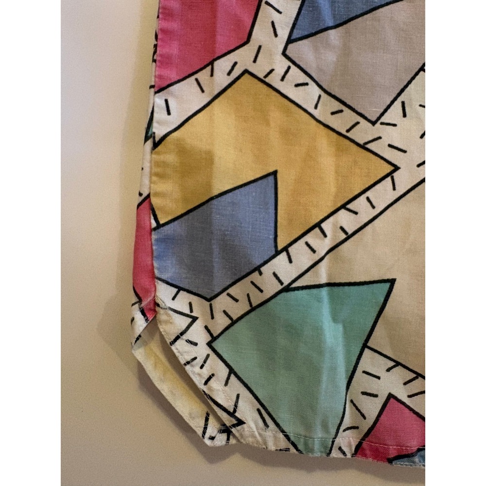 Union Bay Vintage %100 Cotton Abstract Print Short Sleeve Button Up Shirt M - Picture 3 of 8